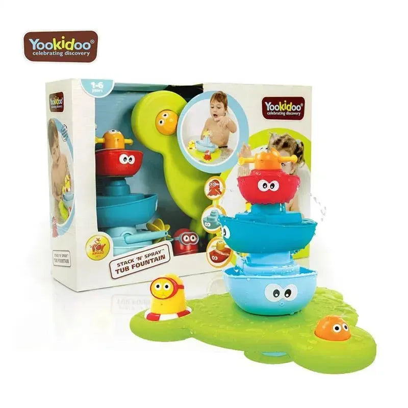 Yookidoo Stack 'N' Spray Bath Toy Tub Fountain Image 3