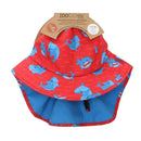 Zoocchini - Baby/Toddler Cape Sunhat, Blue Shark  Image 4