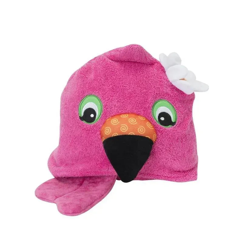 Zoocchini - Kids Hooded Towel, Flamingo Image 2