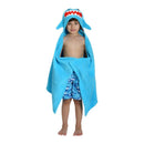 Zoocchini Sherman the Shark Hooded Towel, Blue Image 1