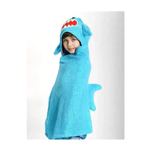 Zoocchini Sherman the Shark Hooded Towel, Blue Image 2