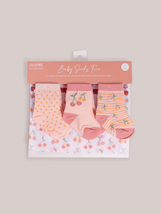 Trío de calcetines para bebé - Cherry Cute de Doodle By Meg