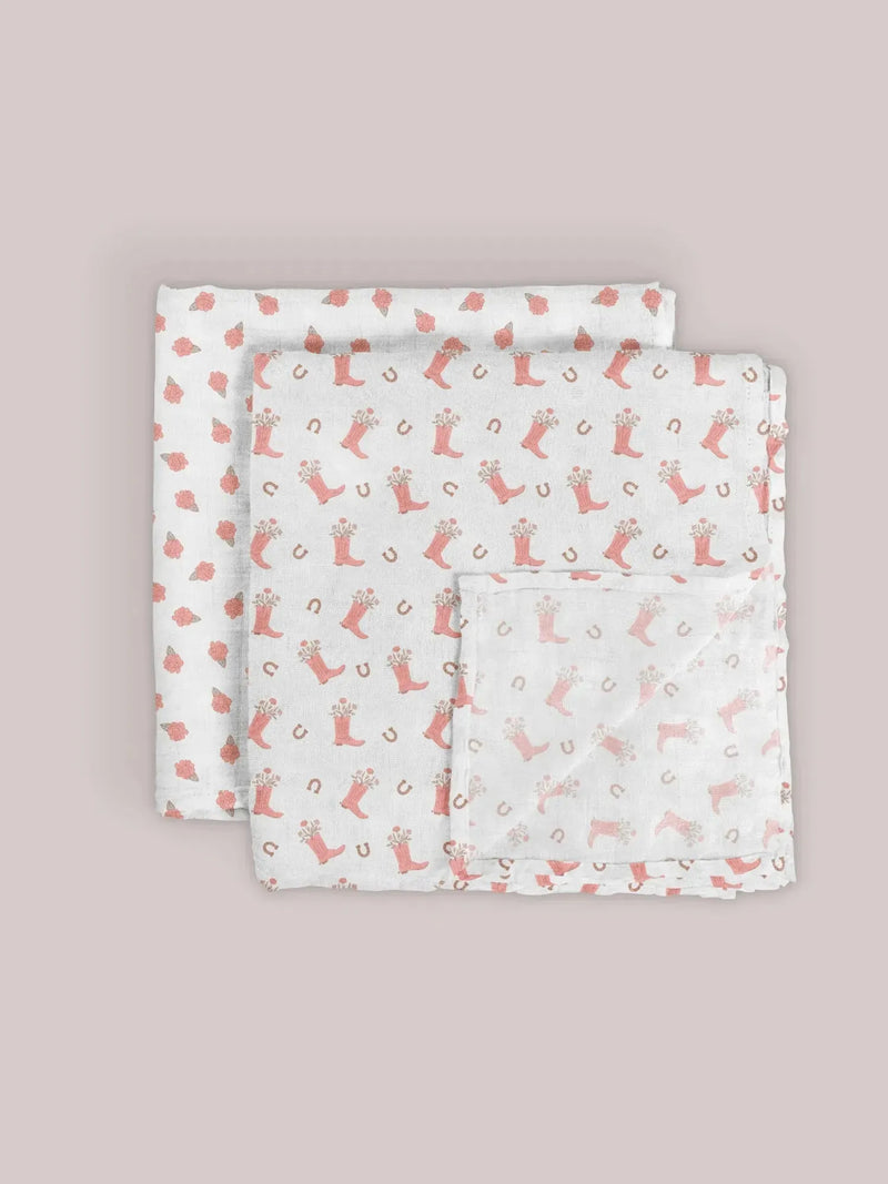 Swaddle Blanket Set - Bloomin' Boot