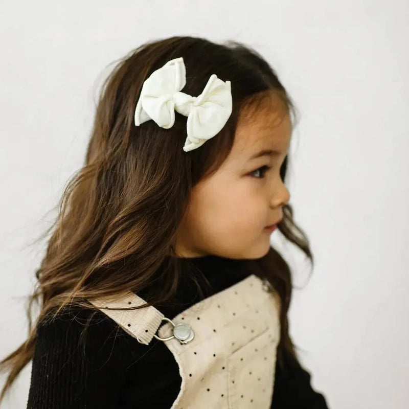 2PK BABY FAB CLIPS: ivory