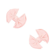 2PK BABY FAB CLIPS: cuarzo rosa