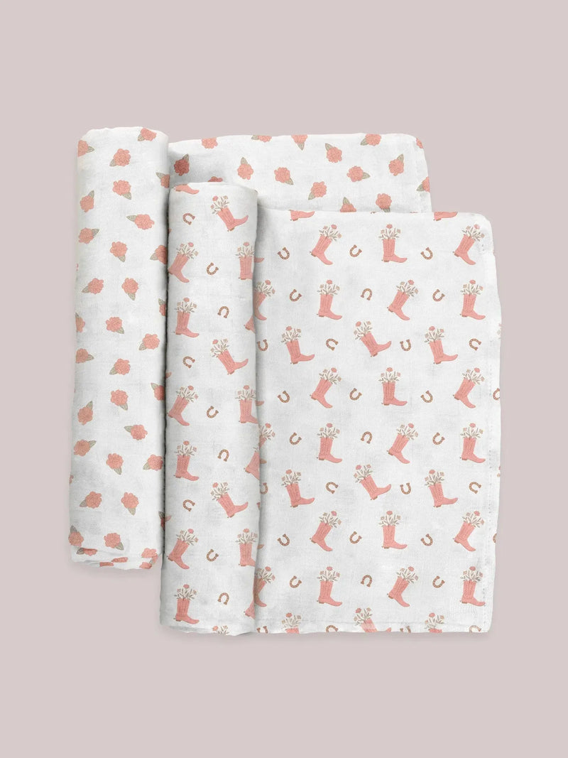 Swaddle Blanket Set - Bloomin' Boot