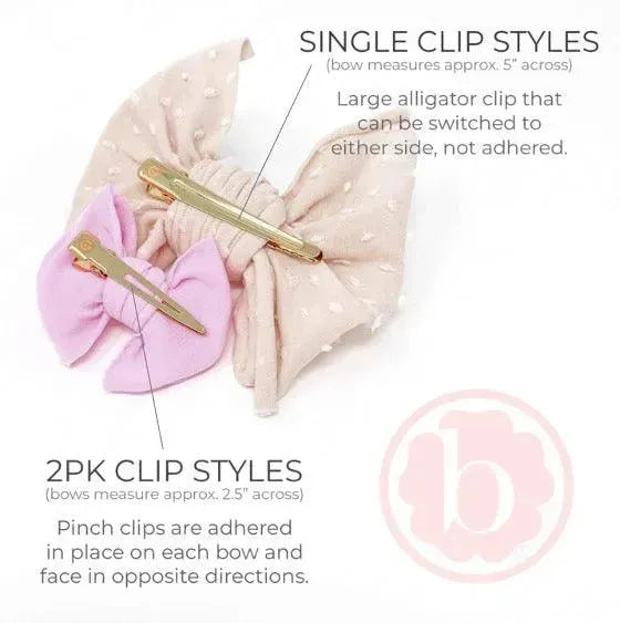 2PK BABY FAB CLIPS: pink