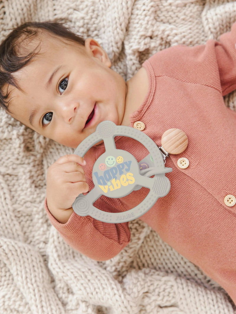 Silicone Teether Ring - Happy Baby Vibes