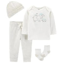 Carter's - 4-Piece Peanut Take-Me-Home Set, Ivory/Heather Image 1